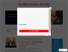 Tablet Screenshot of meditacionesdeldia.com